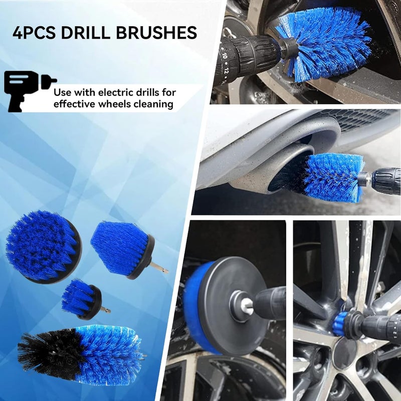 Vurlexat 34pcs Car Cleaning Kit with Microfibre Cloths and Detailing Brushes - Image 2