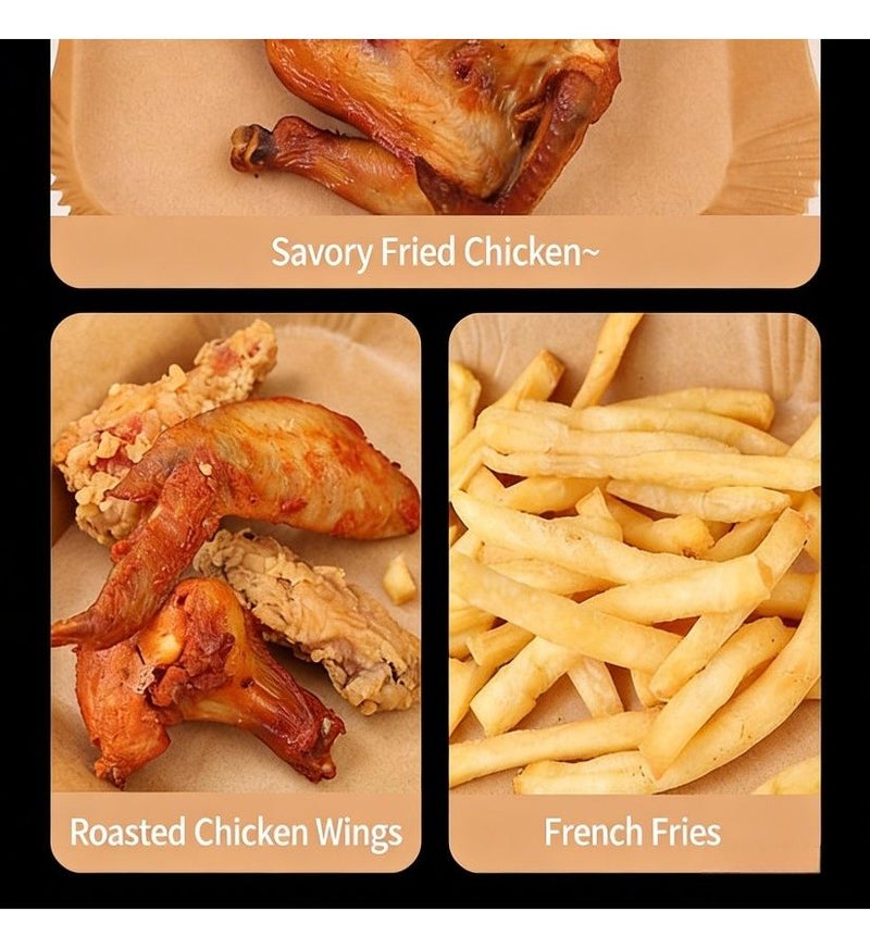 Disposable Air Fryer Liners Baking Mats And Steaming Trays BAKINGPAPER Material 250pcs - Image 4