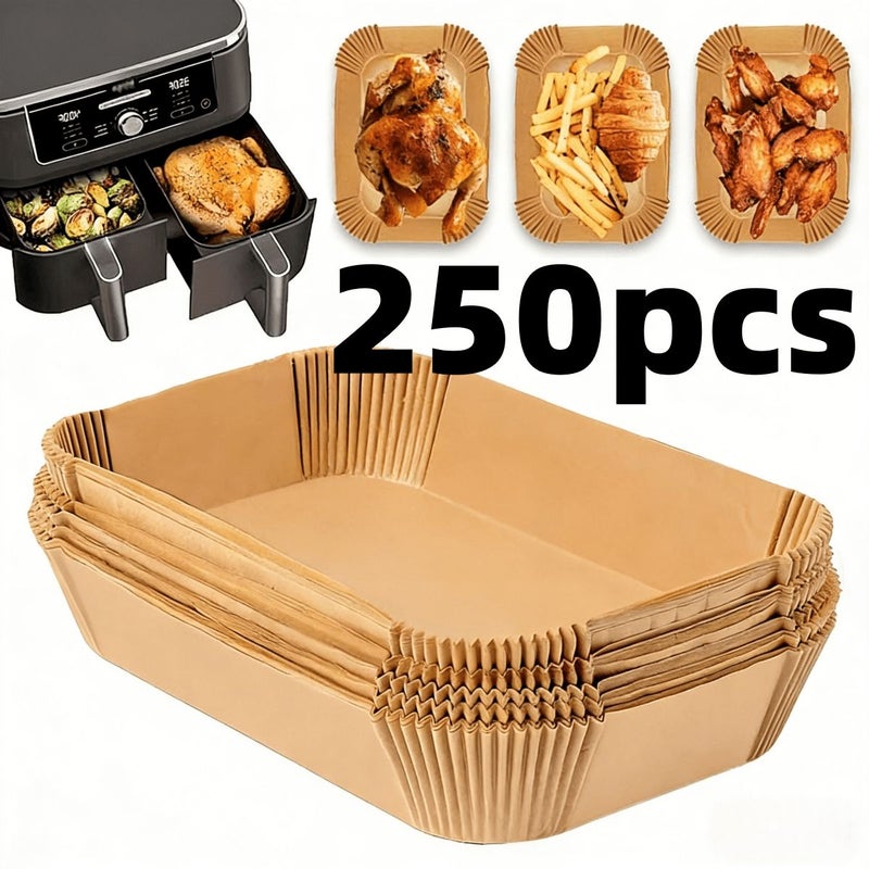 Disposable Air Fryer Liners Baking Mats And Steaming Trays BAKINGPAPER Material 250pcs - Image 1