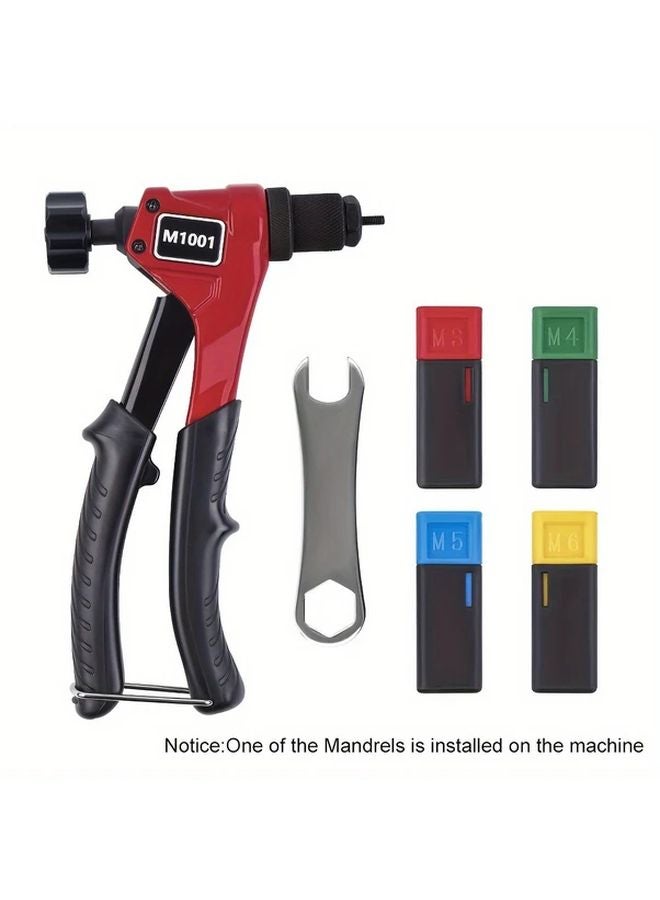 1 Set Professional Manual Rivet Nut Gun Tool Kit For M3 M4 M5 M6 Nuts Furniture Wall Automotive - Image 1