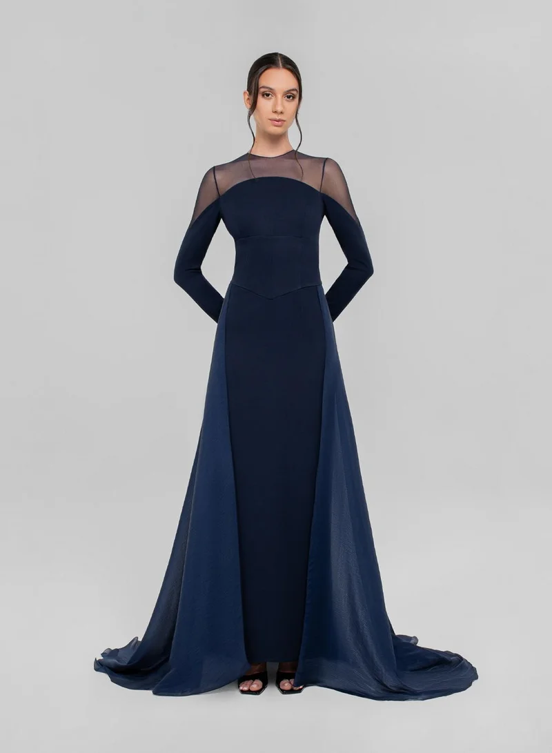 CHASE Crew Neck Fitted Sleeve Dress