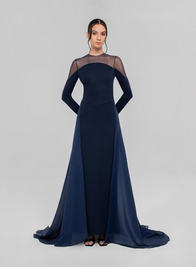 CHASE Crew Neck Fitted Sleeve Dress - Image 1