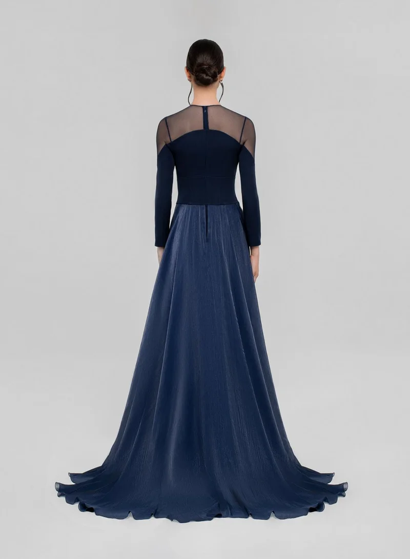 CHASE Crew Neck Fitted Sleeve Dress