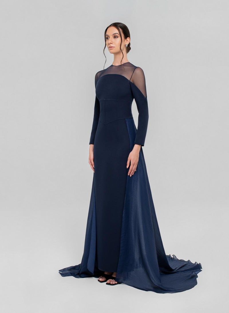 CHASE Crew Neck Fitted Sleeve Dress - Image 4