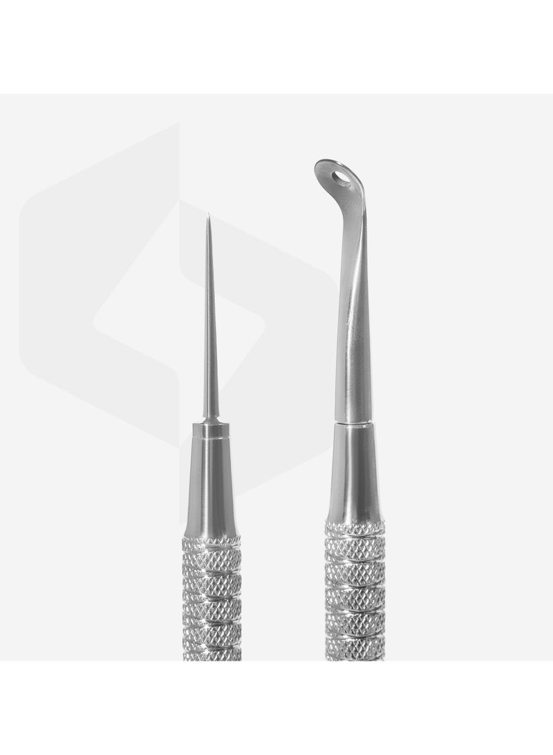 STALEKS PRO Cosmetology Double-ended Tool - EXPERT 21 | TYPE 4 (Uno spoon with larger hole size and Vidal needle straight) - Image 2