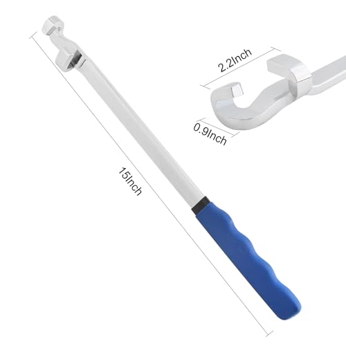 Gunpla Wrench Extender Tool, Heavy Duty Steel 15 inches Long Extension Wrenches Bar Adaptor Wrench Extension Extra Leverage Torque Adaptor for Professional Mechanics DIY Handyman Tighten Nuts Bolts - Image 3