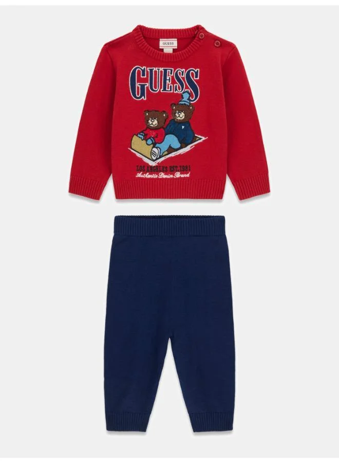 GUESS Kids Crew Neck Sweater and Pant Sets
