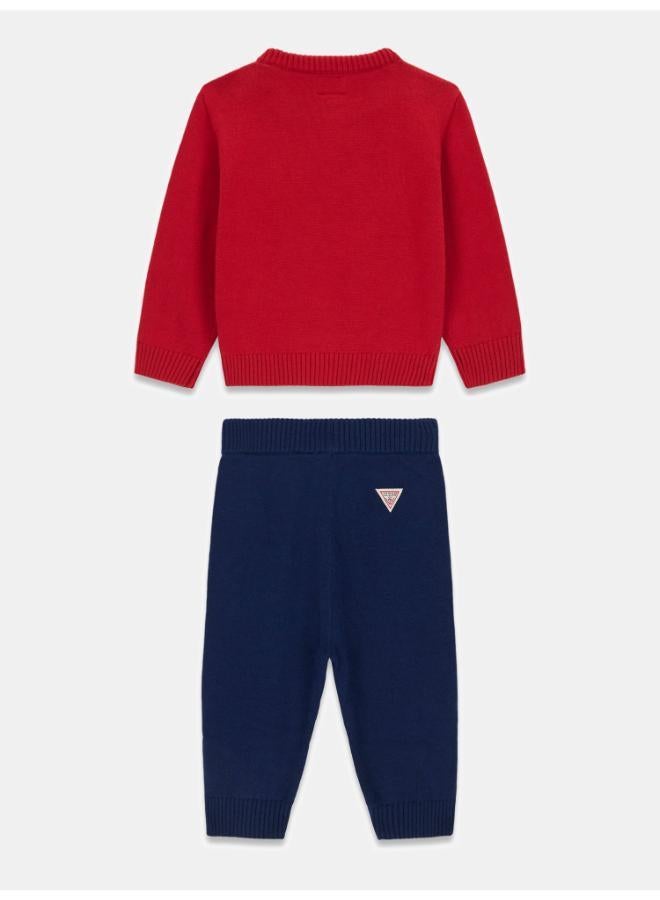 GUESS Kids Crew Neck Sweater and Pant Sets - Image 2
