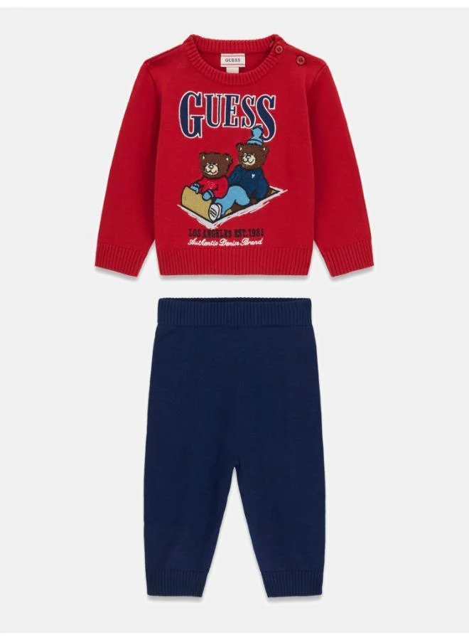 GUESS Kids Crew Neck Sweater and Pant Sets