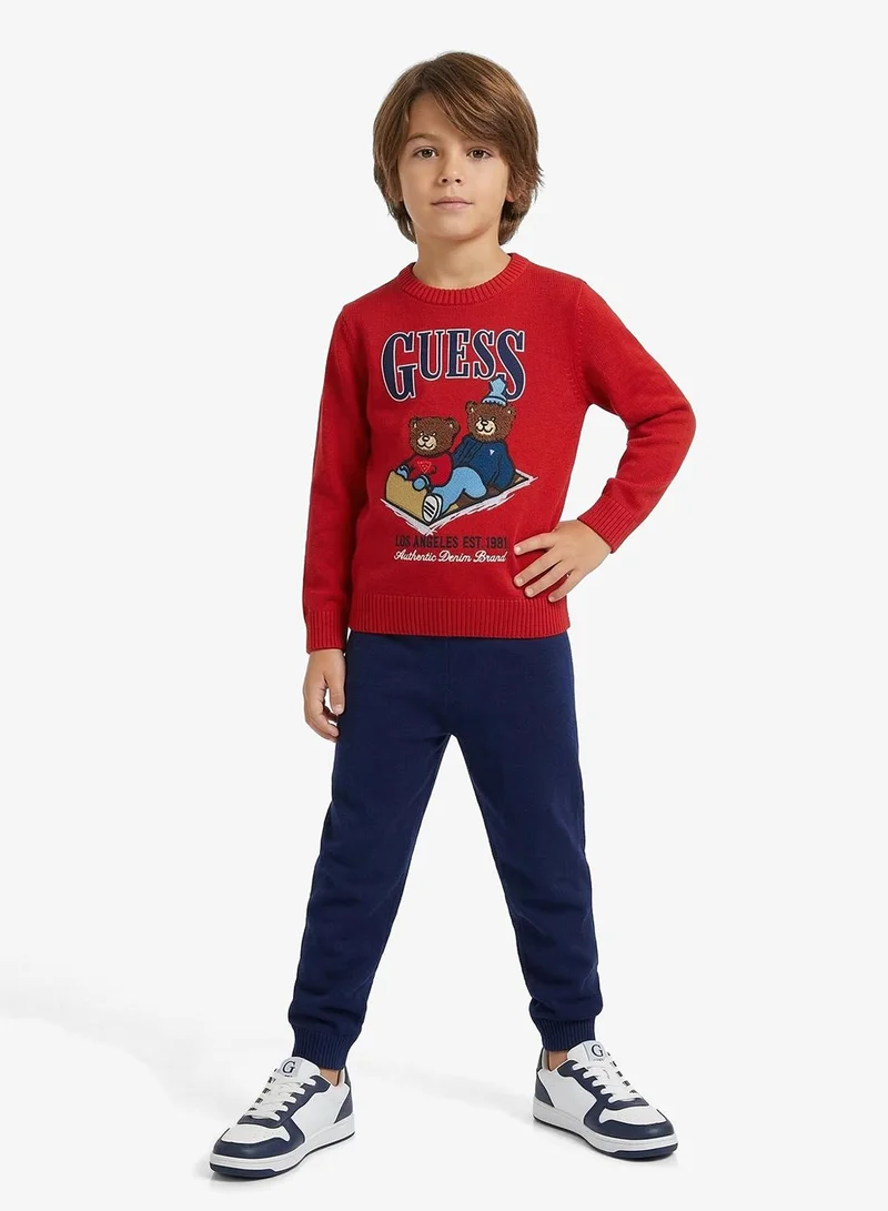 GUESS Kids Crew Neck Sweater and Pant Sets
