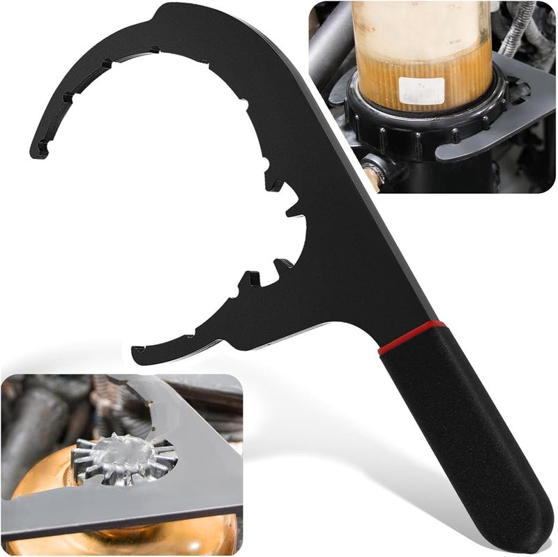 6 Inch Fuel Filter Removal Wrench, Oil Filter Wrench, 61110 Open Type Filter Disassembly and Replacement Tool, Oil Filter Removal Tool - Image 4