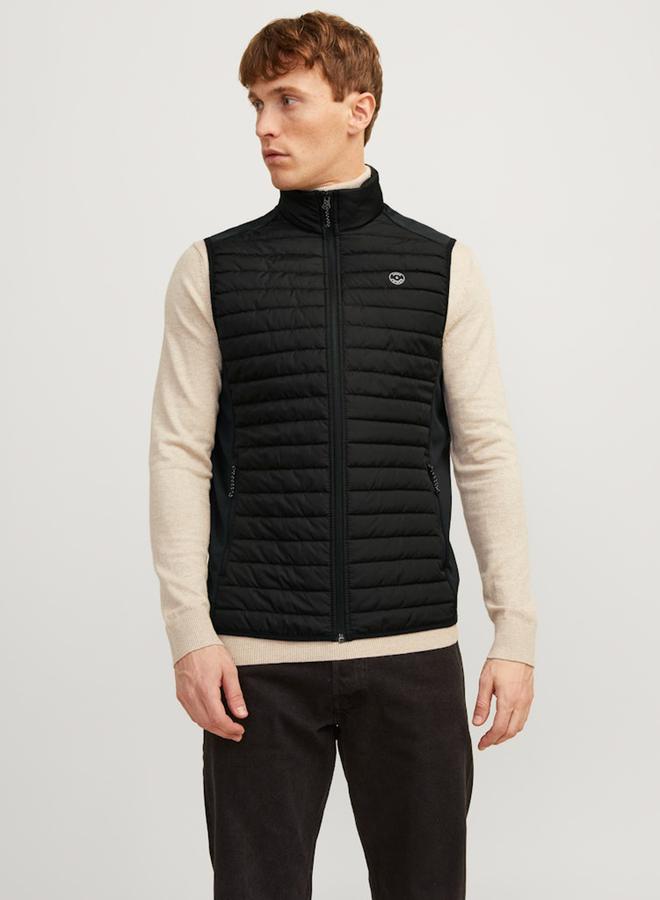 JACK & JONES Jack and Jones JJEMULTI Quilted Look Puffer Gilet - Image 3