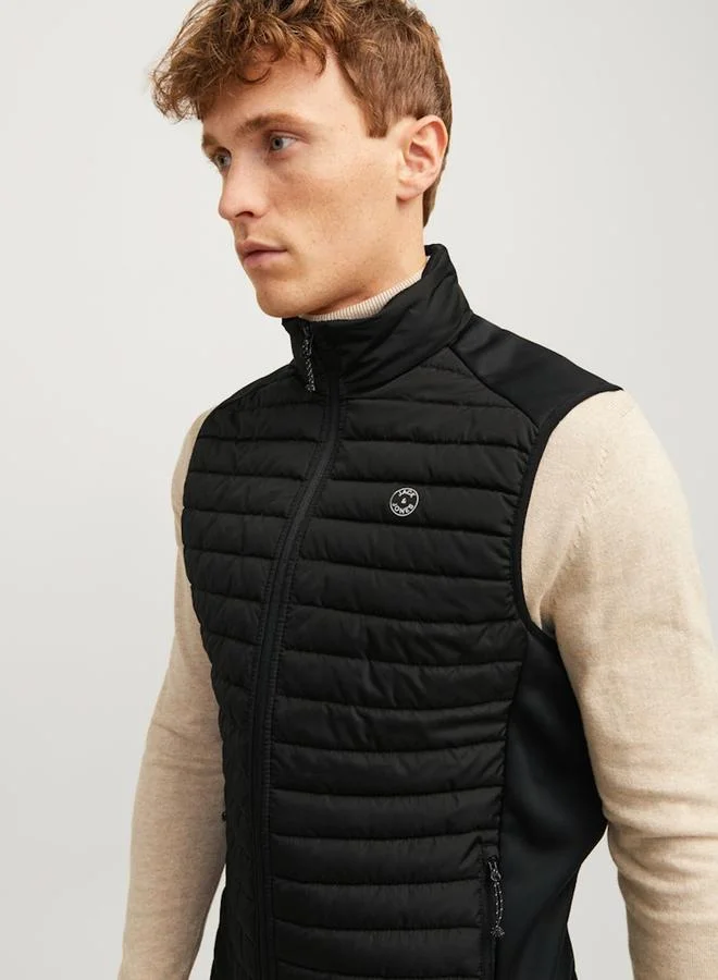JACK & JONES Jack and Jones JJEMULTI Quilted Look Puffer Gilet