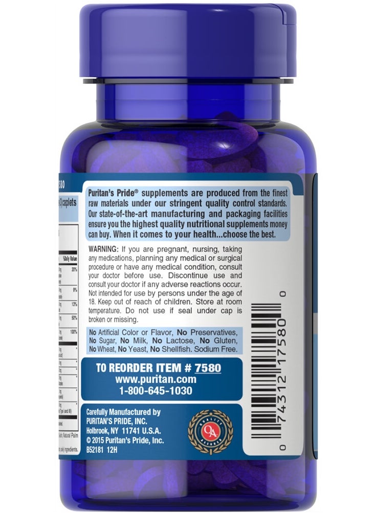 Puritan's Pride Hair, Skin & Nails Formula 60 Caplets  - Image 2