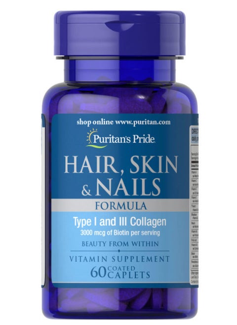 Hair, Skin & Nails Formula 60 Caplets