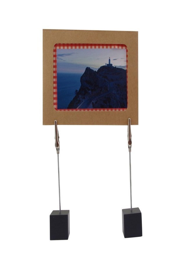 Xiaoyztan Memo Clips Holder,Black Cube Table Number Holders,Paper Note Clip for Office Home Use, Office Memo Holders, Desk Accessories and Workspace Organizers,Pack of 10 - Image 3