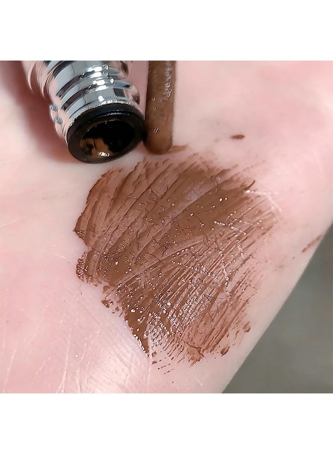 Sweet Mint Mascara Brown,Iron Wand Waterproof With Metal Brush,3D Curling Tubing Mascara,Natural Volume and Length,Quick-Drying and Smudge-Proof,#Brown - Image 5