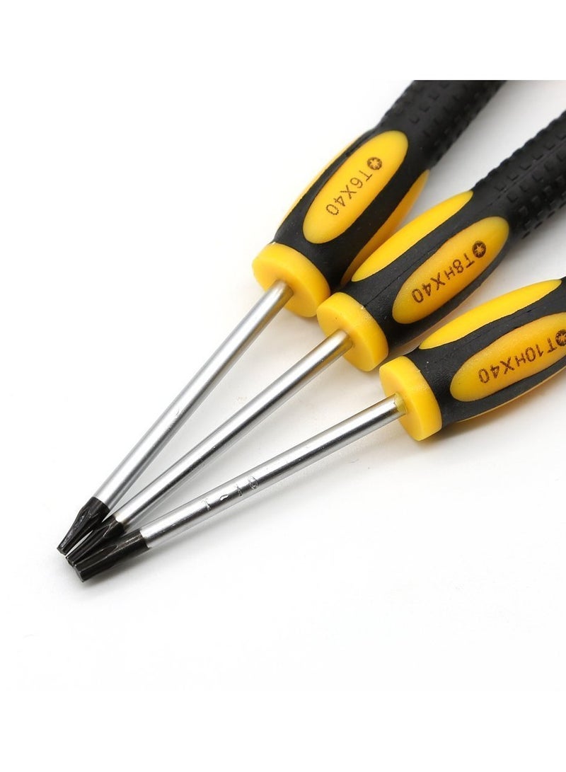 T8 T6 T10 Screwdriver Set for Xbox One Xbox 360 Controller and PS3 PS4, Safe Prying Tool and Cleaning Brush - Image 3
