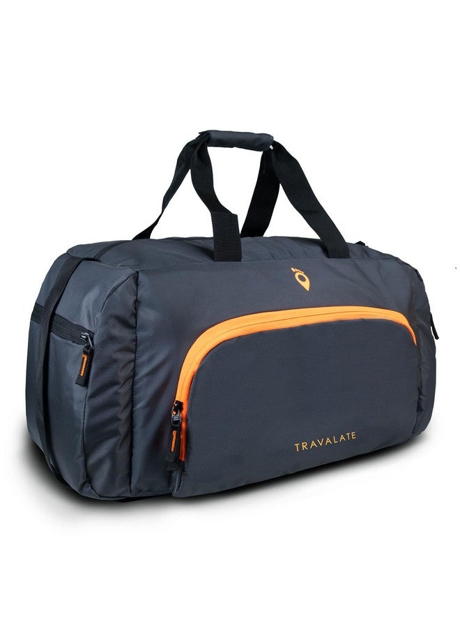 Travalate Travel Duffle Luggage Bag Organizer | Multi Pocket Ultra-Light| Polyester 45 Litre | Men and Women | 22 X 12 X 11 Inch (Grey) - Image 1