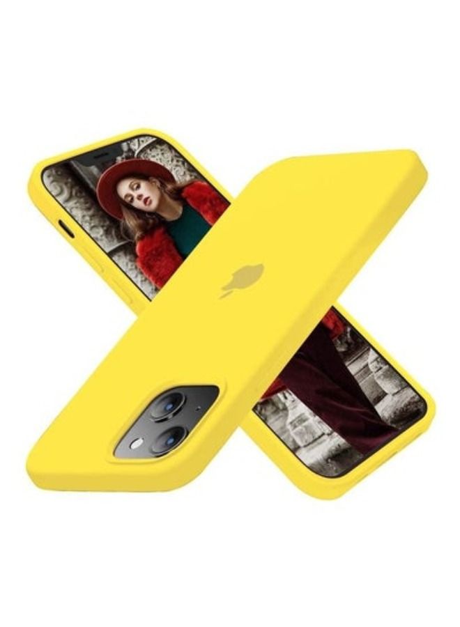 3Pack for iPhone 13 Silicone Case Soft Slim Liquid Gel Silicone Shockproof Phone Cover Microfiber Lining Full Body Protection 6.1 inch Dark Blue/Dark Green/Yellow - Image 3