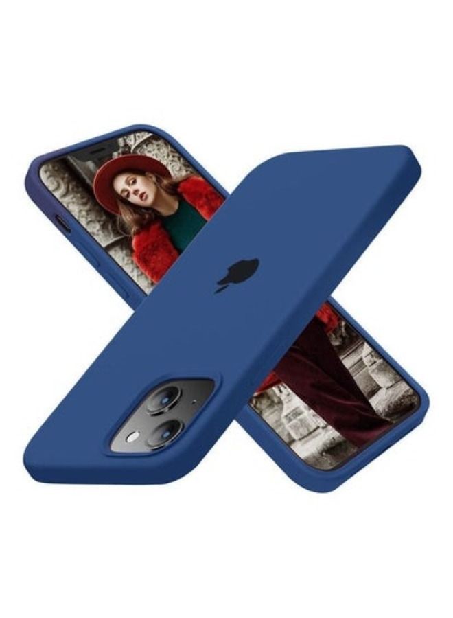 3Pack for iPhone 13 Silicone Case Soft Slim Liquid Gel Silicone Shockproof Phone Cover Microfiber Lining Full Body Protection 6.1 inch Dark Blue/Dark Green/Yellow - Image 2