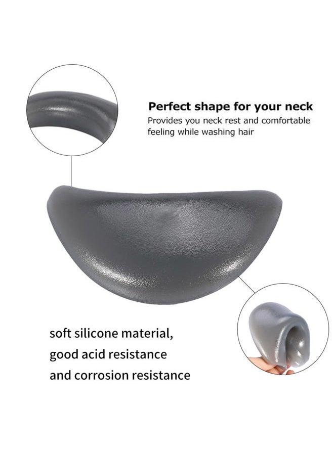 Jonlaki - Shampoo Bowl Neck Rest,Durable Soft Silicone Vertical Shampoo Neck Rest Cushion Pillow for Salon Hair Wash Sink,Bathtub Pillow - Image 1