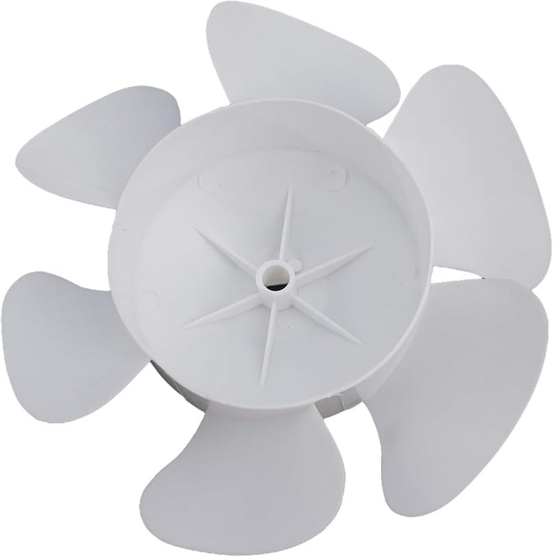 6 Inch 6 Blade Rubber Ventilation Fan Blade Quiet Airflow Replacement for Roof Exhaust Vent Hood - Image 1