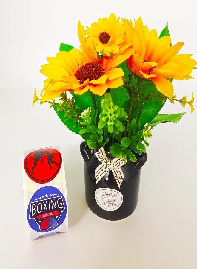 كوبا بلاي ملصقات ملاكمة من CupaPlay، ٥٠٠ قطعة - مناسبة لمحبي الملاكمة، ولتزيين حفلات أعياد الميلاد وحفلات استقبال المولود، ولتزيين الحاويات، ولصنع ملصقات فواكه يدوية. - Image 4