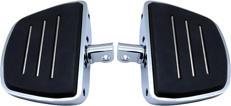 FATECIM Motorcycle Mini Floorboards Foot Pegs Pedals Rests with Male Mount Adapters for Harley Dyna Fat Bob Touring Road Glide Street Glide Sportster 883 Fat Boy Chrome - Image 1