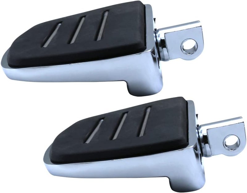 FATECIM Motorcycle Mini Floorboards Foot Pegs Pedals Rests with Male Mount Adapters for Harley Dyna Fat Bob Touring Road Glide Street Glide Sportster 883 Fat Boy Chrome - Image 4
