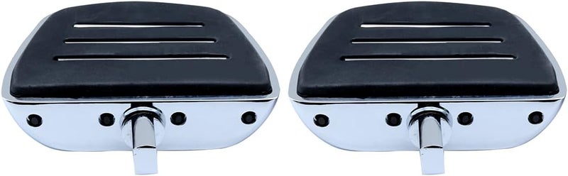 FATECIM Motorcycle Mini Floorboards Foot Pegs Pedals Rests with Male Mount Adapters for Harley Dyna Fat Bob Touring Road Glide Street Glide Sportster 883 Fat Boy Chrome - Image 5