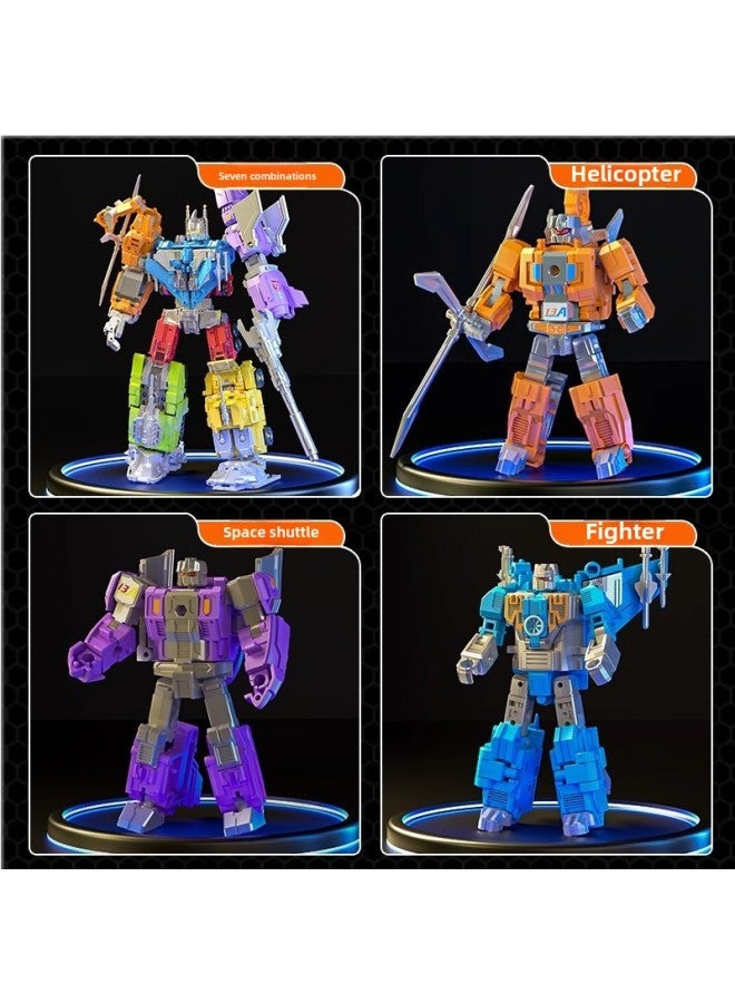 Children's Transfiguration Car Toy King Kong Alloy Hercules Genuine Fit Robot Handset Boy-Color:Alloy Version*transformation Fighter-dual Form - Image 4