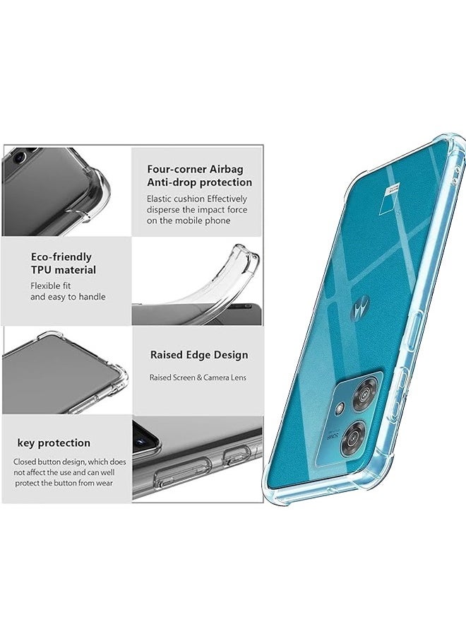 STAUD - Designed for Motorola Edge 40 Neo 5G Case Cover, Clear Transparent Reinforced Corners TPU Shock-Absorption Flexible Case Cover for Motorola Edge 40 Neo Prevents Fingerprints and Yellowing - Image 1
