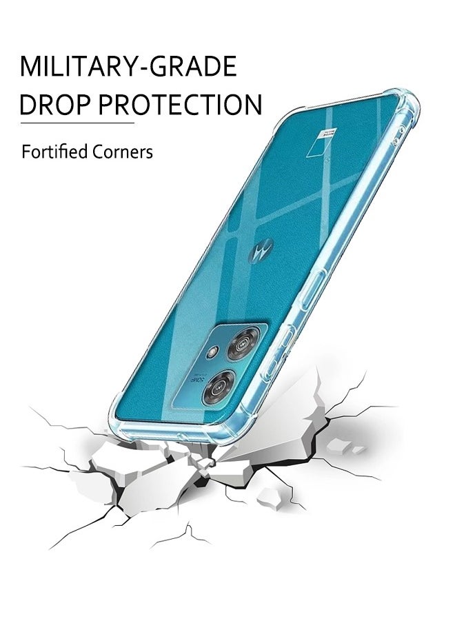 STAUD - Designed for Motorola Edge 40 Neo 5G Case Cover, Clear Transparent Reinforced Corners TPU Shock-Absorption Flexible Case Cover for Motorola Edge 40 Neo Prevents Fingerprints and Yellowing - Image 1