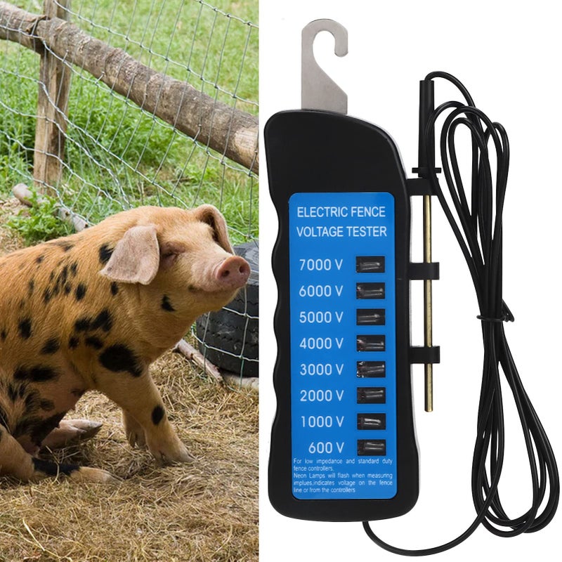 Digital Electric Fence Tester 7000V Voltage Fault Finder for Farm Supply Fencing ABS - Image 4