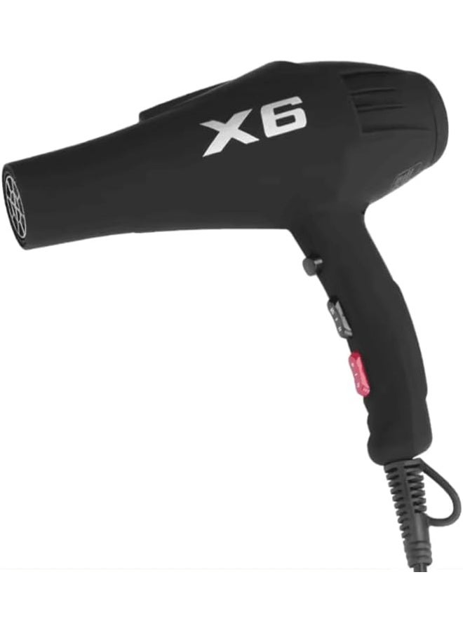ENZO Professional ENZO EN-X6 Salon High-Power Hair Blow Dryer – 2500W Professional Hair Dryer with Ionic Technology, 3 Heat Settings, 2 Speed Settings, and Concentrator Nozzle-Intl Version - Image 3