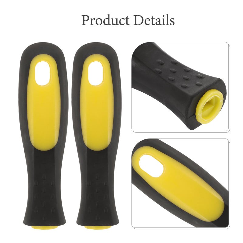 Replacement File Handles 4 Pack Anti Slip Plastic Grip for 8 Inch Rasp Cutter Tools - Image 4
