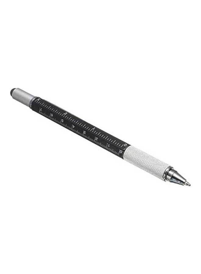 NIBEMINENT 6-In-1 Stylus Pen For Touch Screen Ruler Included Scales Of Screwdrivers Typing Black