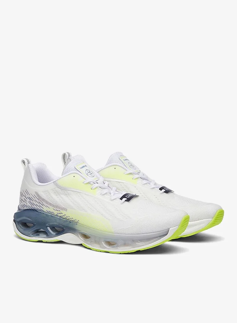 Campus  Men Crash Yoga Max Lace-Up Running Shoes-White for Men | Best Price UAE
