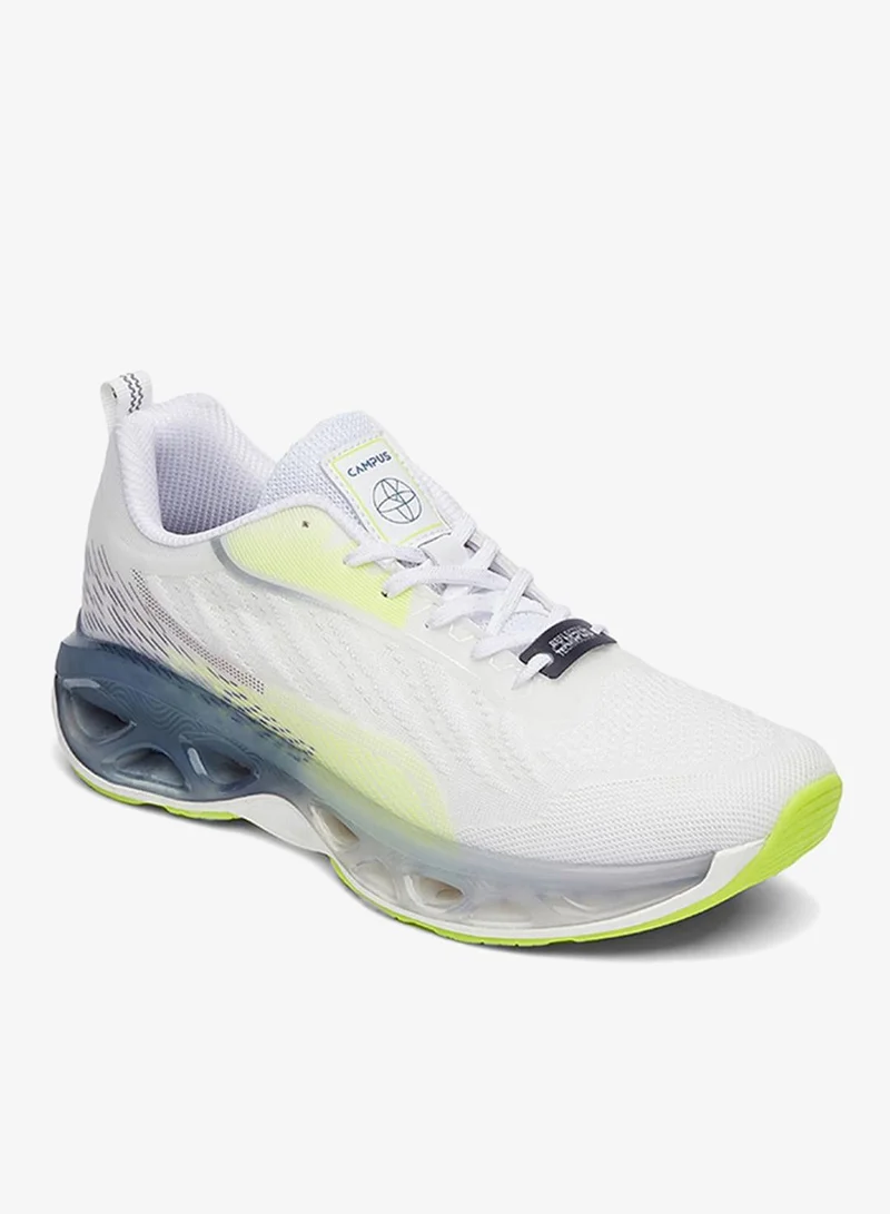 Campus  Men Crash Yoga Max Lace-Up Running Shoes-White for Men | Best Price UAE