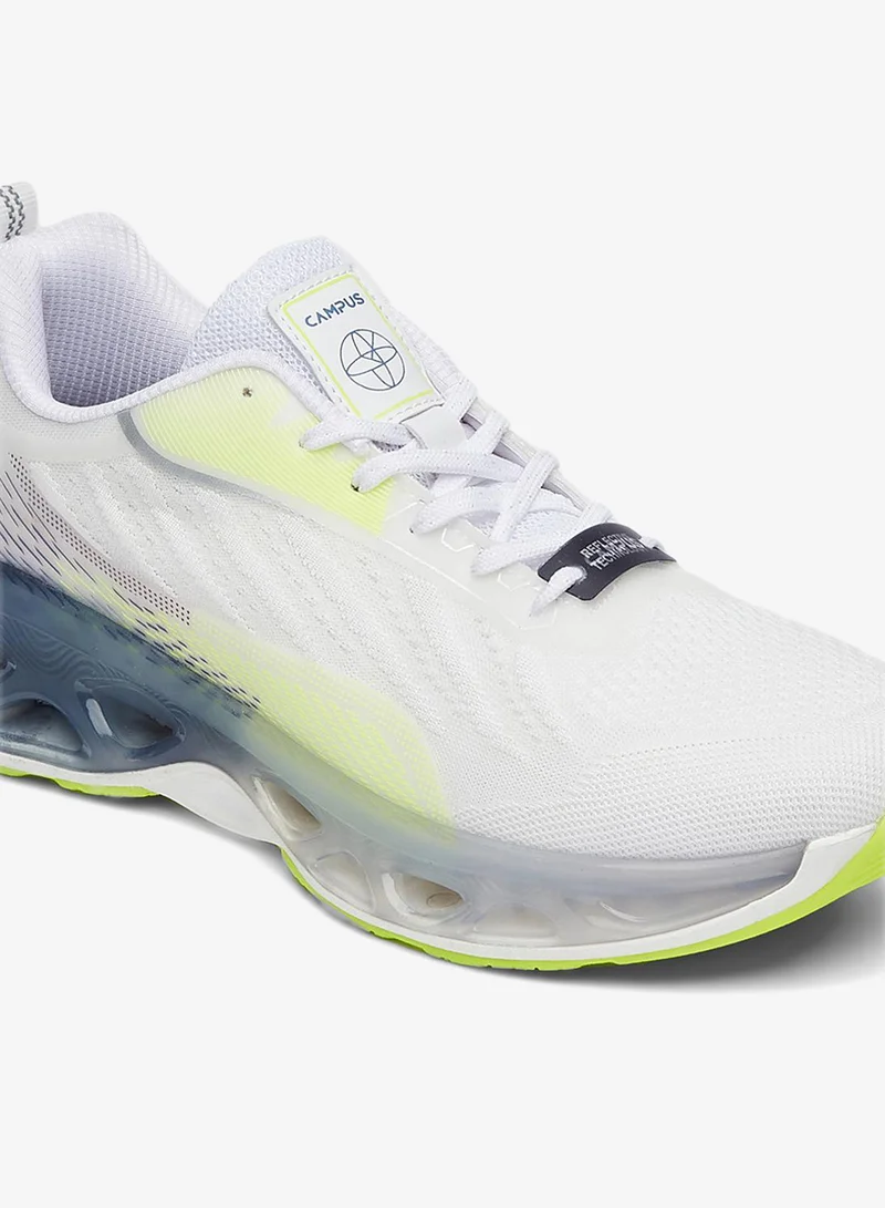 Campus  Men Crash Yoga Max Lace-Up Running Shoes-White for Men | Best Price UAE