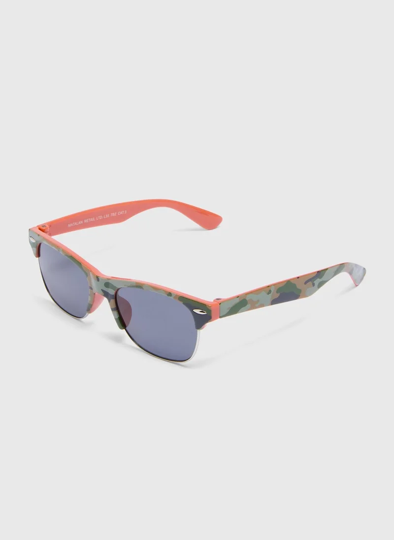Matalan Boys Green Camo Sunglasses