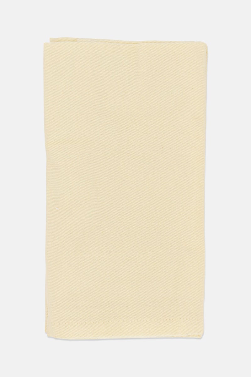 bebe 4 Pieces Solid Cotton Table Napkins, Ivory - Image 3