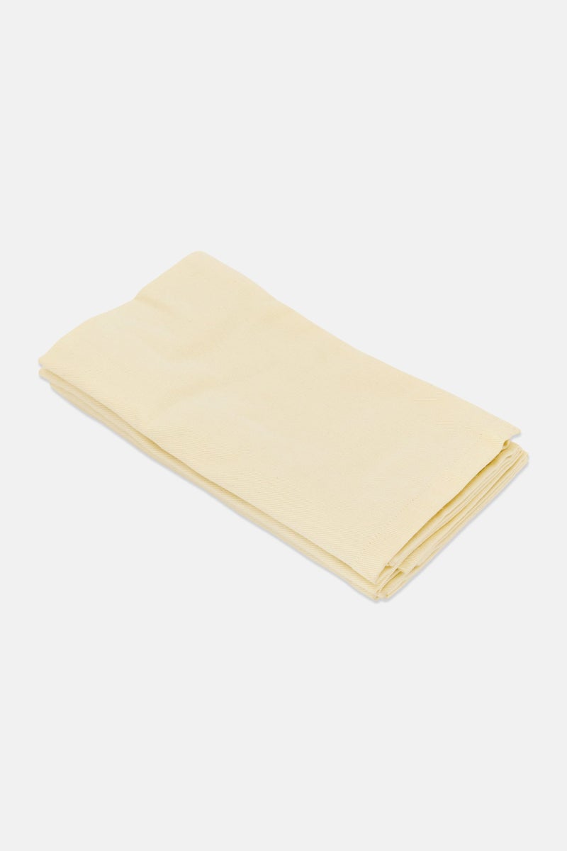 bebe 4 Pieces Solid Cotton Table Napkins, Ivory - Image 2