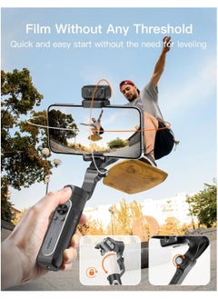 hohem Hohem iSteady XE Kit 3-Axis Smartphone Gimbal Stabilizer with Magnetic Fill Light Portable Foldable Stabilizer for iPhone Android YouTube TikTok Videos  - Image 4