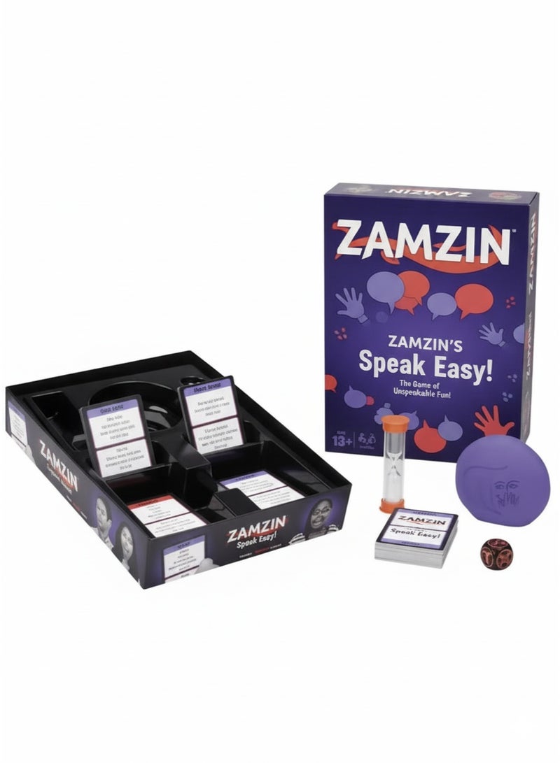 ZAMZIN Fun Family Night, Creative Wordplay, No Taboo Words Challenge | Party Game for Adults & Kids | Exciting Guessing Game Night Entertainment - Image 1