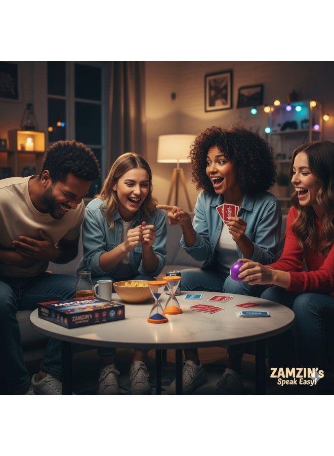 ZAMZIN Fun Family Night, Creative Wordplay, No Taboo Words Challenge | Party Game for Adults & Kids | Exciting Guessing Game Night Entertainment - Image 2