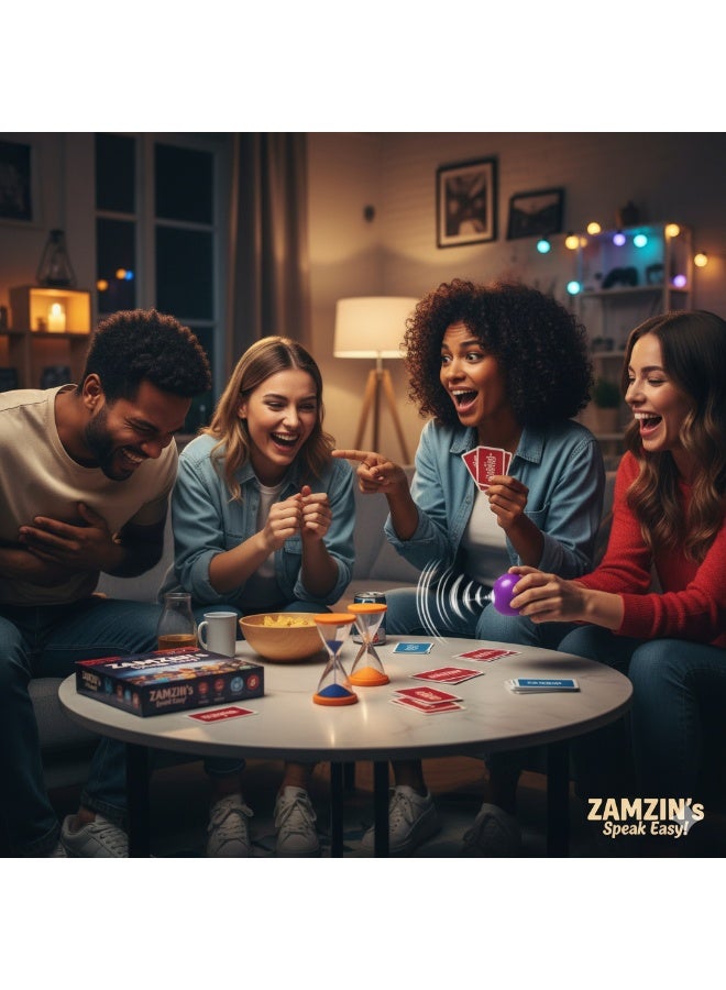 ZAMZIN Fun Family Night, Creative Wordplay, No Taboo Words Challenge | Party Game for Adults & Kids | Exciting Guessing Game Night Entertainment - Image 3