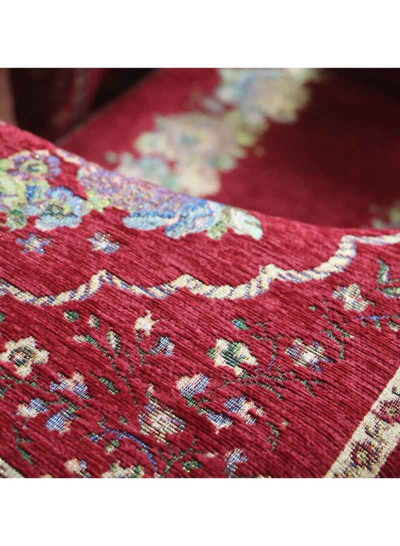 ريبنيو كرسي صلاة مناسب لكبار السن مريح للجلوس وتلاوة القرآن الكريم لفترات طويلة قابل للطي وخفيف الوزن و سهل الحمل حجم مناسب وشكل انيق باللون الاحمر - Image 3