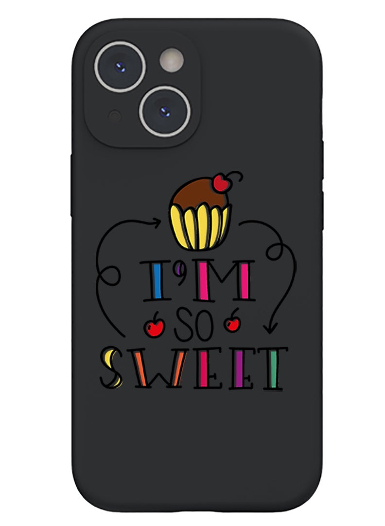 Theodor Protective Slim Fit Case Liquid Silicone Cover with Full Body Protection Anti-Scratch Shockproof Case For iPhone 14 Black  - I was born to ride Unicorns copy - Image 1